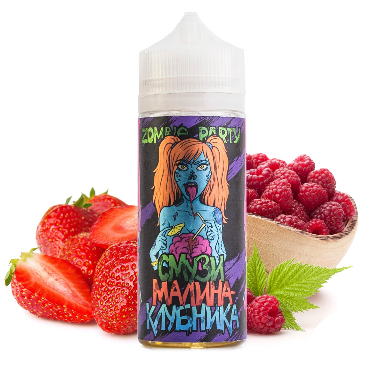 Малина пати. Zombie Party - клубника малина 120мл. Zombie Party 120ml. Зомби пати жижа с клубникой. Жижа зомби Джус.